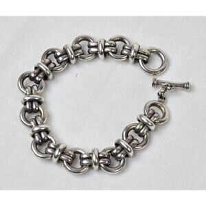 Sterling Silver .925 Mexican Silver Link Bracelet